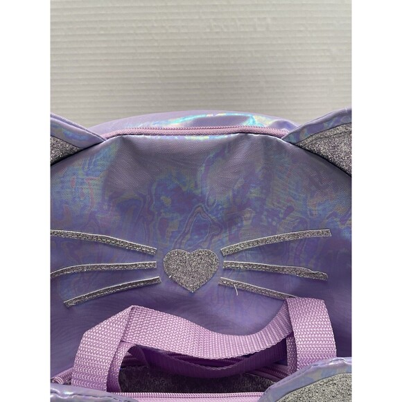 Girls 16" Laptop Backpack Booking with Lunch Bag 2-Piece Set, Purple Kitty New - Picture 14 of 16